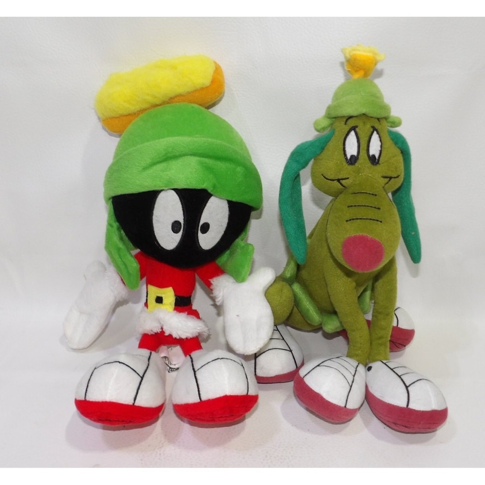 Warner Bros Looney Tunes Marvin the Martian & K-9 Santa Holiday Plush Set